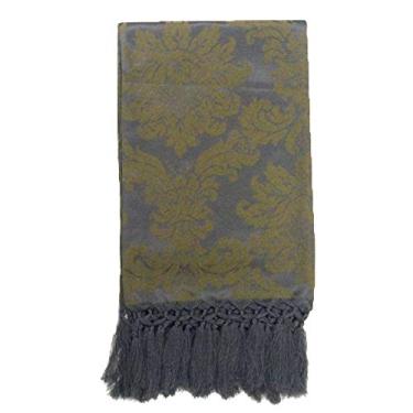 Imagem de Manta de Sofá Jacquard Verde Oliva com Grafite 190x140