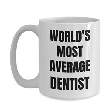 Imagem de Caneca de dentista – Caneca de café – Dentista mais média do mundo – Presentes de dentista