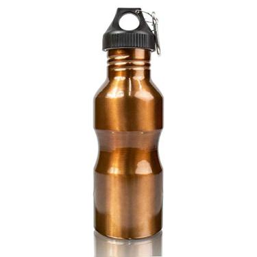 Imagem de Squeeze Garrafa de Aluminio Mosquetão 600ml Fitness