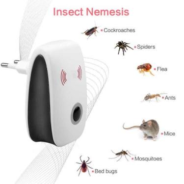 Imagem de Repelente Elétrico Ultrassônico Para Mosquito, Baratas, Ratos E Inseto