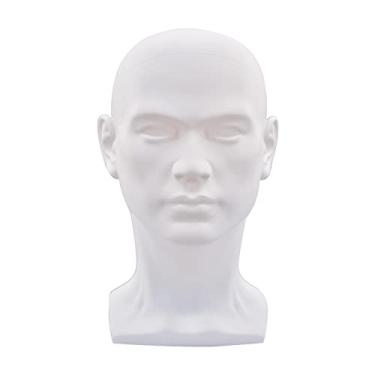 Imagem de Generic Cabeça de manequim masculino acessório para fotografia decoração de casa para chapéus e fones de ouvido