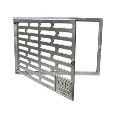 Imagem de Frente Protetora Hidrômetro Articulada Porta Cadeado 60x40cm