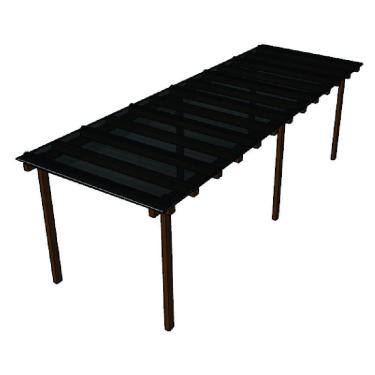 Imagem de Cobertura Policarbonato Alveolar 6,00m x 3,00m - Fume 4mm