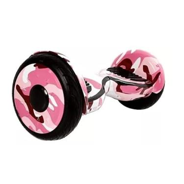 Imagem de Hoverboard Skate Elétrico 10" Original com Bolsa Led Bluetooth Rosa Camuflado Brinovar