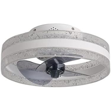 Imagem de Lustres, Ventilador De Teto Moderno Para Quarto Com LED Remoto Ventilador De Teto Mudo Regulável Com Temporizador De Luz 6 Velocidades Ventilador De Teto Invisível Luz Para Sala De Estar Silencios