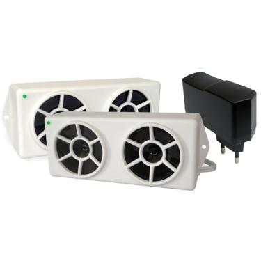 Imagem de Repelente Eletrônico Espanta Pombos Ultrassônico 02 Emissores REP02 MEGT