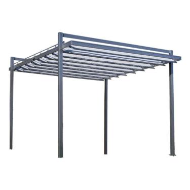 Imagem de Pergolado Retrátil Alumínio E Poliester Tenda 3,5x3m - Libia