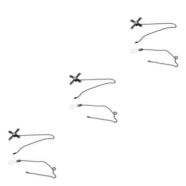 Imagem de HEMOTON 3 Partidas extensores de ventilador de teto ventilador puxa fã corrente de puxar ventilador de teto cadeia de tração do ventilador zíper lidar puxe a bola luzes do ventilador