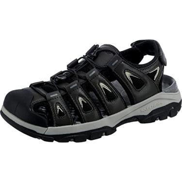 Imagem de Skechers Lona masculina sem cadarço Tresmen Outseen, Cinza, 46