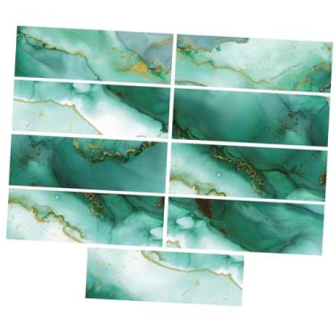 Imagem de Veemoon 45 Peças Papel De Parede Autoadesivo Em Mármore 3d à Prova De Óleo Adesivo De Azulejo Removível Adesivo De Azulejo De Cozinha Decoração De Casa Parede Decorativa Eva Doméstico