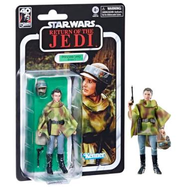 Imagem de Boneco Star Wars The Black Series - Figura 15 cm com Acessório - Princesa Leia (endor) - F7051 - Hasbro