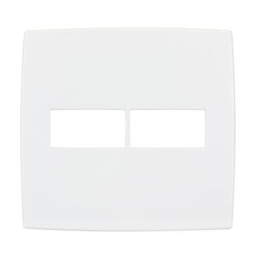 Imagem de Placa para 1 + 1 Postos 4x4 PialPlus Branca