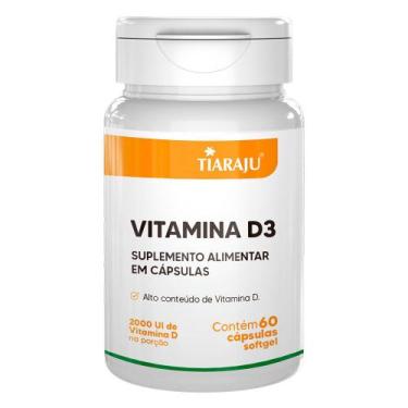 Imagem de Vitamina D3 (2.000Ui) 60 Cápsulas - Tiarajú - Tiaraju