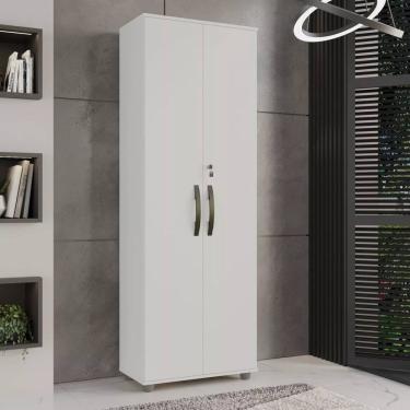 Imagem de Armário Multiuso 2 Portas Com Chave Caique - CHF - Branco