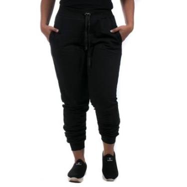 Imagem de Calça Moletom Calca Lisa Feminina Moleton com Bolso-Feminino