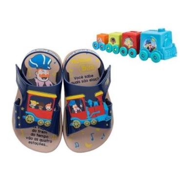 Imagem de Sandália Infantil Grendene Kids Mundo Bita Trenzinho Menino 22519-Masculino