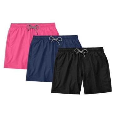 Imagem de Kit 3 Bermudas N.Live Tactel Short Praia Mauricinho Masculina-Masculino