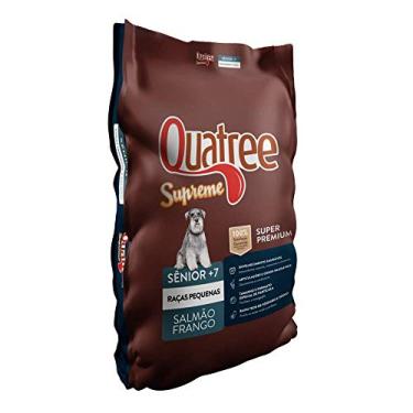 Imagem de Ração Quatree Supreme para Cães Sênior de Raças Pequenas Sabor Salmão e Frango 10kg