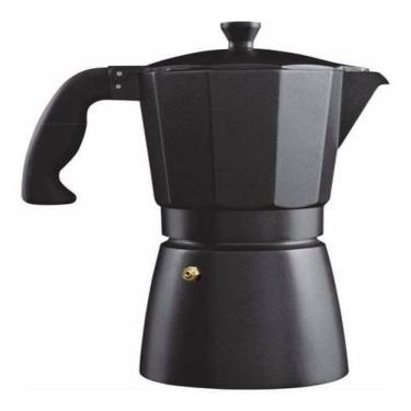 Imagem de Cafeteira Italiana Preta Black 6 Xicaras Express Luxo