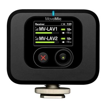 Imagem de Shure Receptor MoveMic – Receptor de câmera montável para microfones MoveMic Lavalier, compatível com a maioria das câmeras DSLR e computadores, para criadores de conteúdo móvel (MV-R-Z7)