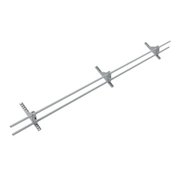 Imagem de Mieux Life Protetores de gelo de neve de 1,5 m para telhados de metal e telhados de madeira, impedem que a neve deslize do seu telhado, grade de proteção de neve cinza, extensível