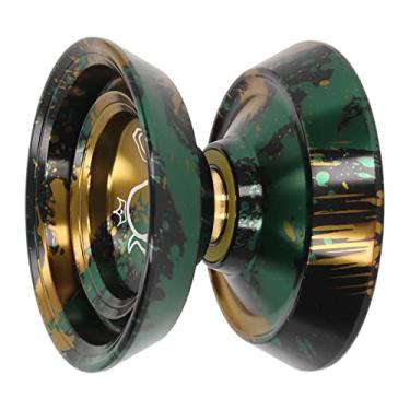 Imagem de ioiô Yoyo Profissional Sem Resposta para Adultos Yoyo Responsivo a Metal para Iniciantes Truque de Ioiôs Yoyo de Liga de Alumínio Com Luva e 3 Cordas de Yoyos de Reposição (Ouro
