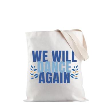 Imagem de Sacola de compras de Israel We Will Dance Again Am Israel Chai Gift Support Israel Gift Stand With Israel Gift Gift, Bolsa Dance Again, One Size