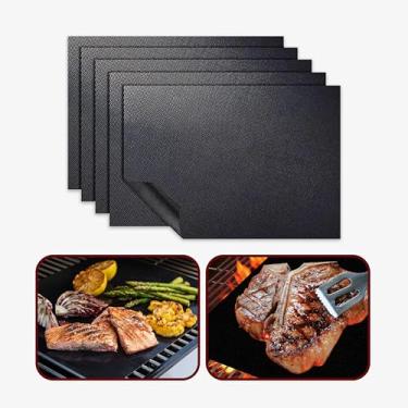 Imagem de Vittak Manta Grill Tapete para Churrasqueira em Teflon Antiaderente Chapa Reutilizável Grelha 40x33 Tela Grande Churrasco