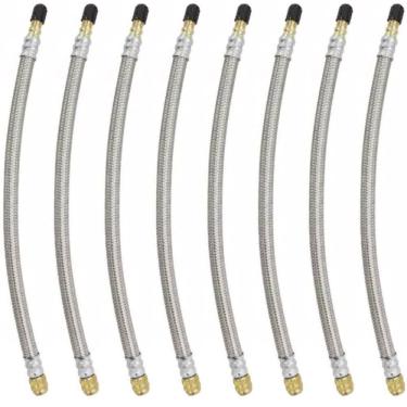 Imagem de 8 Prolongador Extensão Flexível Malha de Aço 270mm Bico De Roda