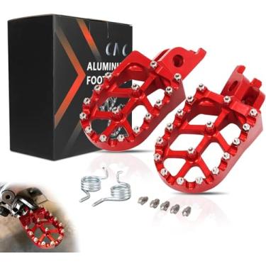 Imagem de JFG RACING Pegs de pedal de bicicleta suja, pedal de descanso CNC para CR125 CR250 02-11/CRF150R 07-24/CRF250R 04-24/CRF300L 21-24/CRF450R 02-24/CRF250X CRF450X CRF250X CRF250X CRF250X CRF2500X CRFRX