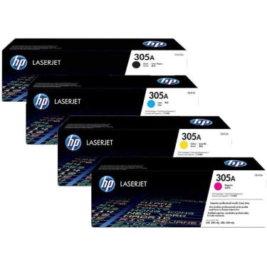 Imagem de Kit 4x Cores Toner HP 305A M451DW M475DW I Original BK+C+Y+M