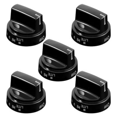 Imagem de WB03X24759 Puxador de fogão para peças de fogão GE, KIP 5G92, 222D5793 puxadores de queimador de substituição para peças de forno GE Range Botão de controle de queimador de superfície de plástico