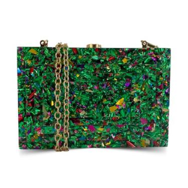 Imagem de Bolsa Clutch Carteira De Festa Blogueira Ostentação Dayse (Verde)
