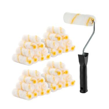 Imagem de Bates- Rolos de tinta, rolo de pintura de 10 cm com 10 capas, rolo de pintura pequeno, rolos de tinta para pintar paredes, mini rolos para pintura, rolo de pintura pequeno, moldura de rolo de tinta,