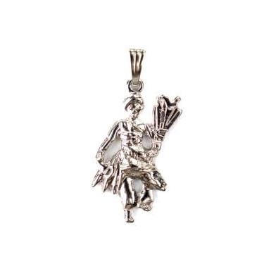 Imagem de META ATACADO, Escolha Seu Guia - Pingentes Orixás Umbanda Candomblé Metal CorCor:Ossaim Imagem 3,2 cm Niquelado