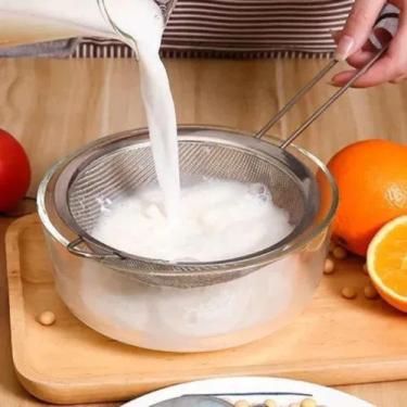Imagem de Peneira em inox Suco coador leite  chá Polpa 14 Cm - captol