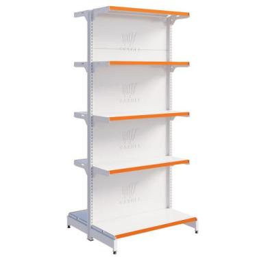 Imagem de Gôndola De Centro Fit 1 Inicial 1,70m Expositor De Mercado Bandejas In