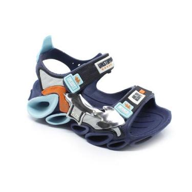 Imagem de Sandalia Plugt Papete Radical Marinho 30.021, 22/23