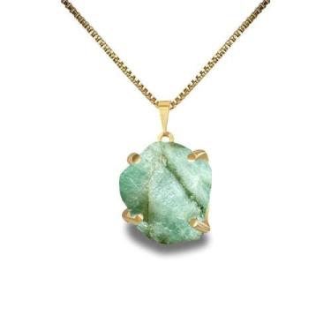 Imagem de Colar Forza Esmeralda - Cristal Natural, Prata 925