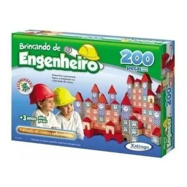 Imagem de Blocos de Montar - Brincando de Engenheiro 200 peças - Xalingo