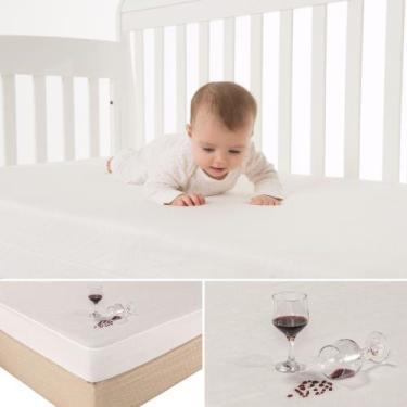 Imagem de Protetor capa para colchão berço impermeável segura xixi com elástico 
