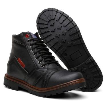 Imagem de Bota Casual Militar Cano Alto Coturno Masculino Firenze Premium Confor