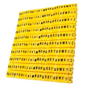 Imagem de Kit de Anilhas para identificação de cabos com Letras (520 Peças) - Pi
