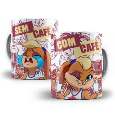 Imagem de Caneca Lola Bunny Loney Tunes Com Café Sem Café Porcelana - Tio da Can