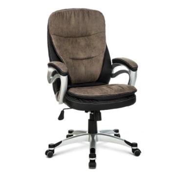 Imagem de Cadeira presidente revestimento de couro - MOVEIS VITORINO