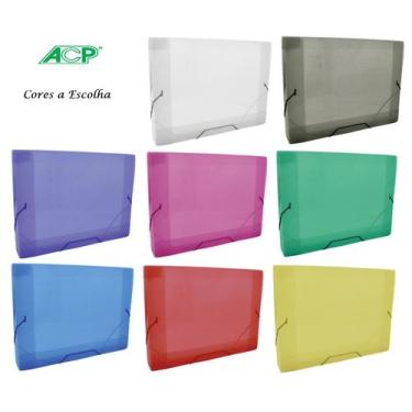 Imagem de Pasta Aba Elastico Oficio sem Lombo ACP Cores a Escolha,  Rosa