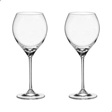 Imagem de Taça de Cristal Bohemia Para Vinho 470 ml Carduelis 2 Peças - Bohemia 