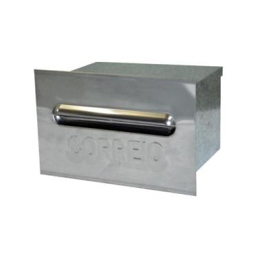 Imagem de Caixa de Correio Para Cartas Galvinox Embutir 15x21x12cm - Metal Mig