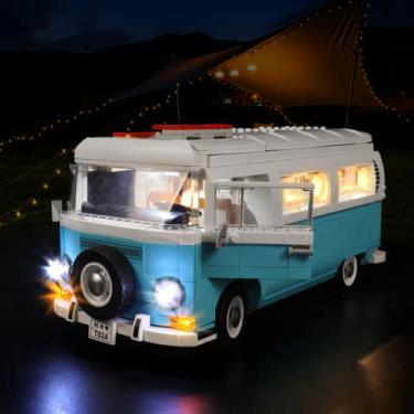 Imagem de Bourvill LED Lights Kit for Lego Volkswagen T2 Camper Van 10279 - Lights Set Compatible with Lego 10279 Set -Classic Version (Lights Kit Without Model)