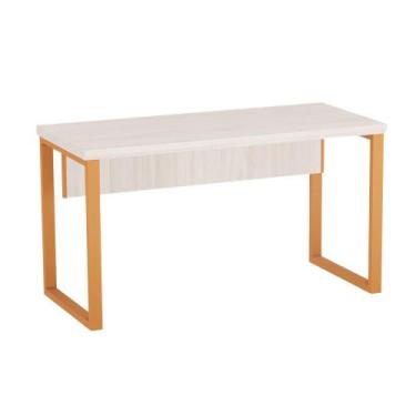 Imagem de Mesa Auxiliar Tubolar PE 40 Pandin 90 Cm Casablanca e Laranja